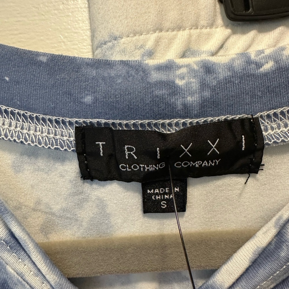 NWT Lounge Set from Francesca’s. Blue Tye-Dye. Size Small. - Picture 7 of 8